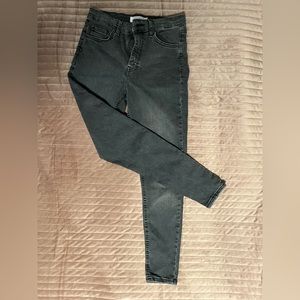 Topshop Jamie jeans in washed black